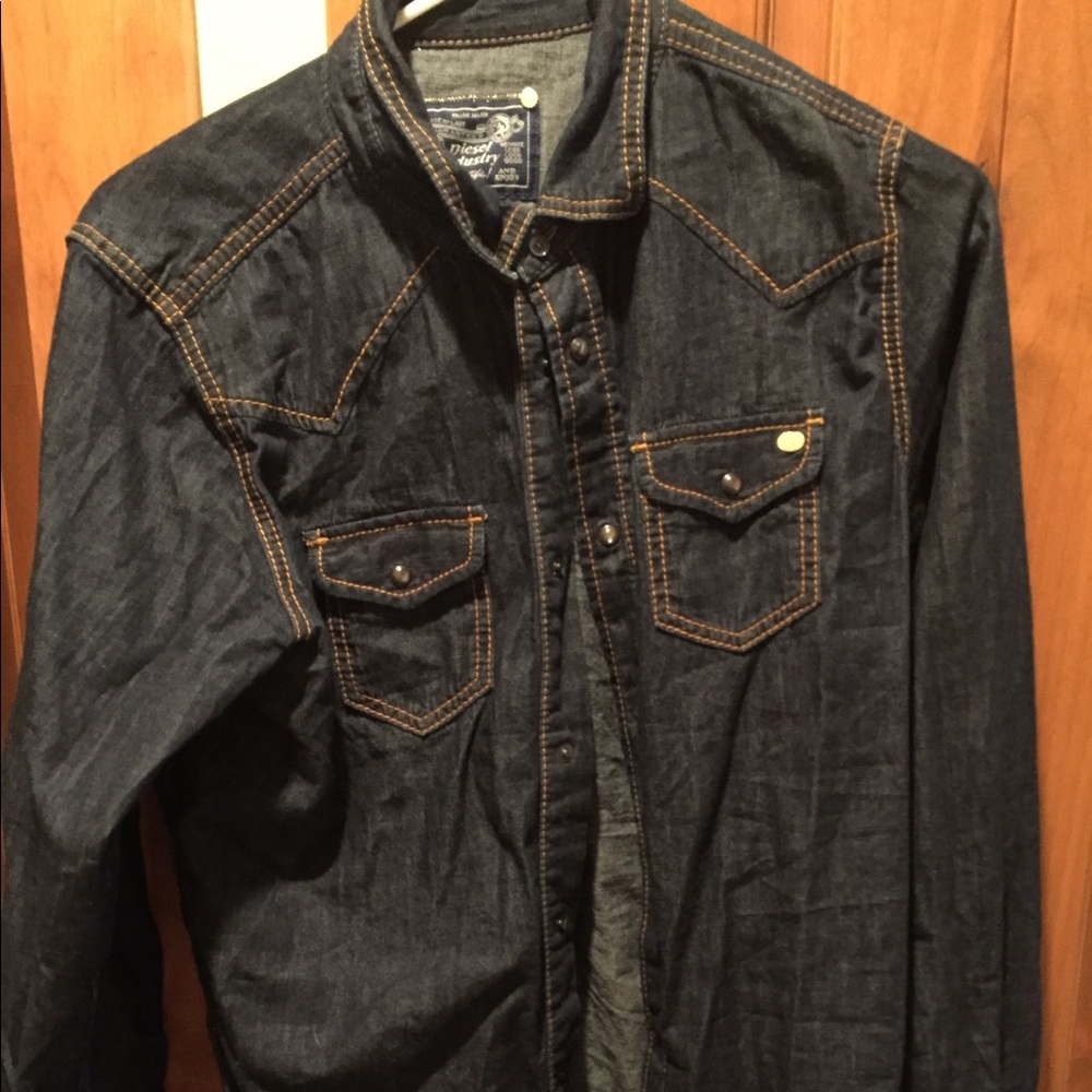Gently used, medium, diesel black and gold Jean